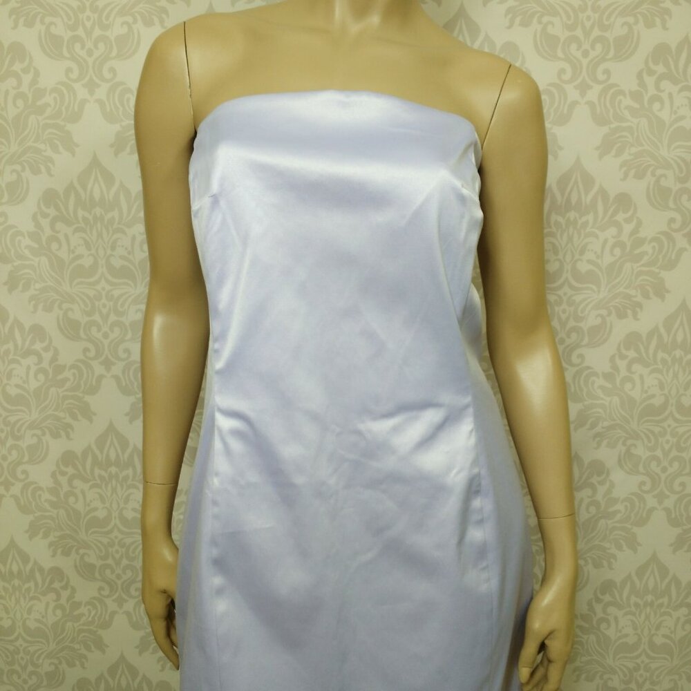 Isaac Mizrahi For Target Mauve Strapless Sheath Dress Sz 14 Formal Wedding Party